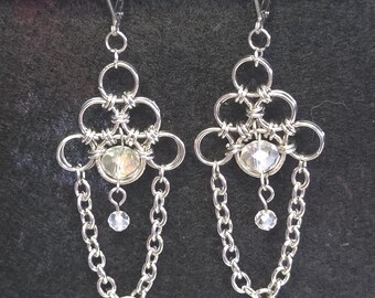 Schöne schlichte Chainmail Ohrringe