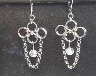 Schöne schlichte Chainmail Ohrringe