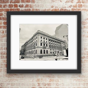 Clarence M. Mitchell, Jr. Courthouse, Baltimore Photography Print: Black & White Cityscape