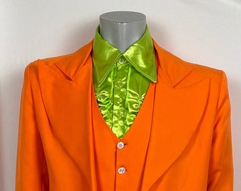 Flared neon 70s-style suit