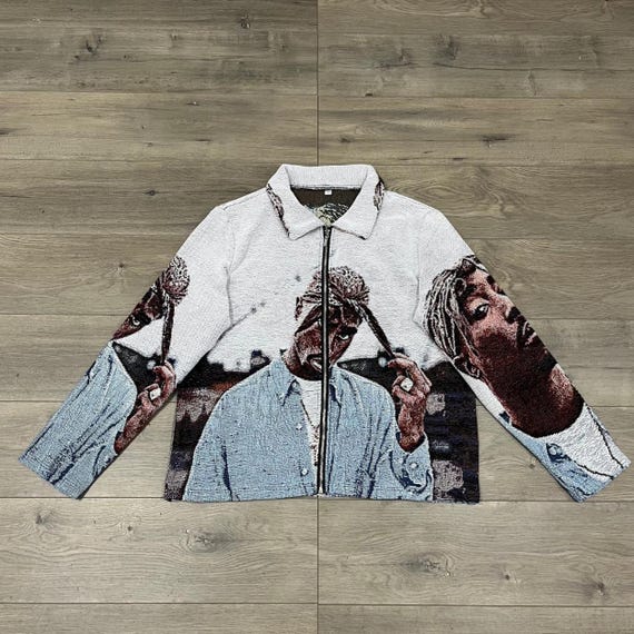 2pac Tupac Shakur Tapestry Jacket | Custom Rap Streetwear Coat