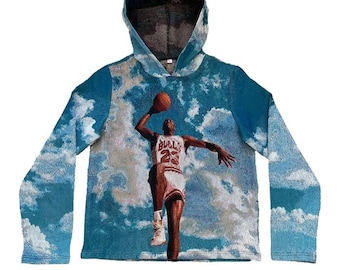 Michael Jordan Tapestry Hoodie | Stylish Basketball Hoodie | Unique Gift for Fans & Sport Lovers, Birthday Gift, Gift for Him