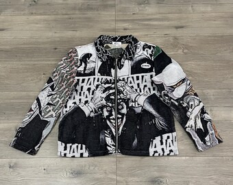 Sudadera con capucha del Joker de Halloween / Diseño personalizado de DC Comics / Estilo tapiz único / Sudadera con capucha cómoda y elegante para amantes de los cómics