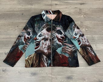 Sudadera con capucha del Joker de Halloween / Diseño personalizado de DC Comics / Estilo tapiz único / Sudadera con capucha cómoda y elegante para amantes de los cómics
