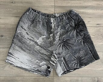 Unisex Tapestry Shorts, Beach Shorts, Summer Shorts, Summer Boho Streetwear, Art Print Baggy Elastic Waist, Summer Wear, Birthday Gift