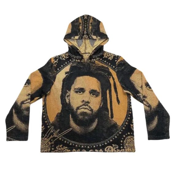 J. Cole Tapestry Hoodie | Urban Style, Unisex Pullover, Cool Graphic Sweatshirt, Unique Gift for Music Lovers & Fans, Birthday Gift