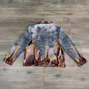 Halloween-skelett-cowboy-gobelängjacka – kuslig westernryttare, gotisk skräckgatukläder, unik present till fans, julklapp bild 3