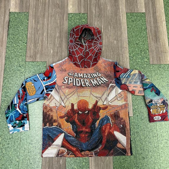 Spider-man Hoodie Superhero Tapestry Hoodie Comic-inspired