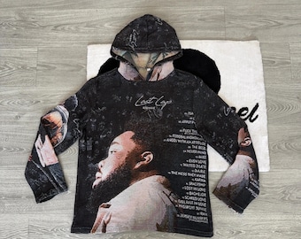 Rod Wave LAST LAP Tapestry-hoody | Stedelijke stijl, uniseks trui, grafisch sweatshirt, uniek cadeau voor muziekliefhebbers, verjaardagscadeau