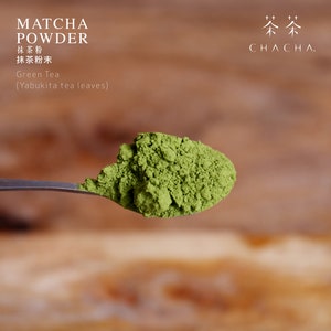 CHA CHA Japanese Matcha Powder / Powdered Matcha / Sweet / Rich Aroma ...