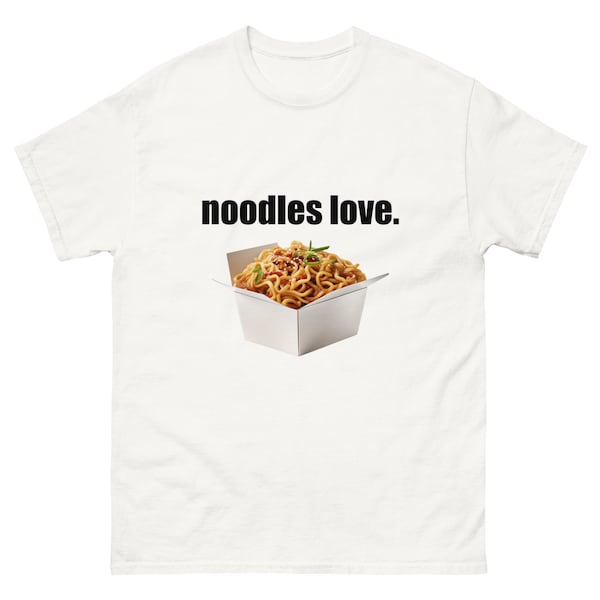 Noodles Love - Asia Noodle Box Motiv - T-Shirt