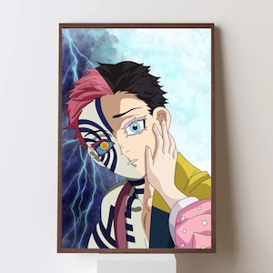 Akaza A4 Art Print – Demon Slayer Infinity Castle Movie Art Print • Upper Moon 3  • Anime Wall Decor •  Matte or Gloss Finish