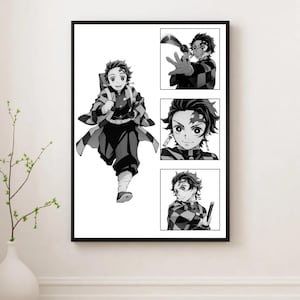 Tanjiro Digital Art Print | A4 Anime Wall Art | Instant Download | Demon Slayer Anime Art print