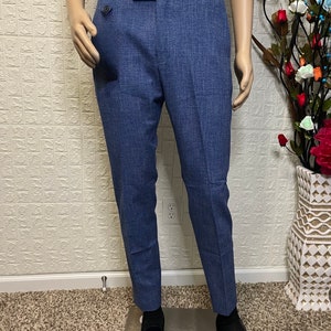 Mens beltless clearance casual pants