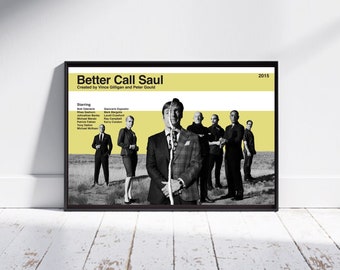 Better Call Saul Poster: Minimalist TV Series Art (Digital Download)