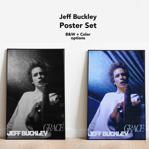 Jeff Buckley &#39;Grace&#39; Poster: 90s Music Portrait (Digital Download)
