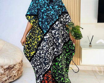 Adire bubu dress, Adire dress, bubu dress, African print bubu dress, African print long dress, African print dress, Long dress