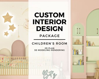 Kids' Room Interior Design, Online Consultancy, Architectural Drawings, Children's Room Decoration Guide