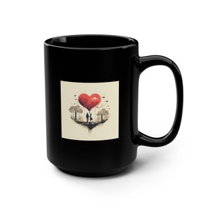 Black Mug, 15oz Love Mug 10