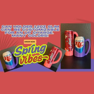 3d printed 12oz Slim Can Holder for redbull or alani cans