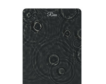 Custom Name Yoga Mat: Ripples Design, Non-Slip Suede Top