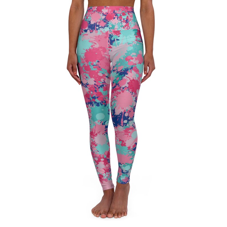 Damen Leggings Mit Farbblock Design - Super Bequem & Elastisch!