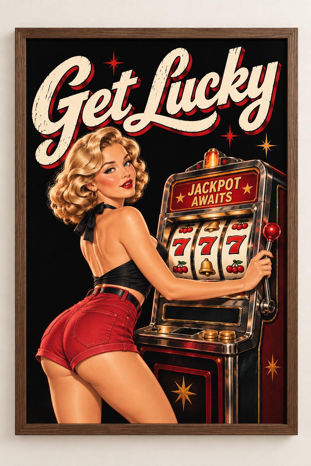 Slot Machine Poster - Etsy