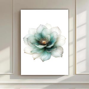 Arte murale in vetro temperato con fiori - Arte murale - Decorazione murale con la vita degli alberi - Stampa su vetro - Grande arte murale - Arazzi - Decorazione per finestre colorate