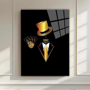 Schoppen kaart gehard glas kunst aan de muur - kunst aan de muur - leven van de boom muur decor-glasdruk - grote muur kunst-muur