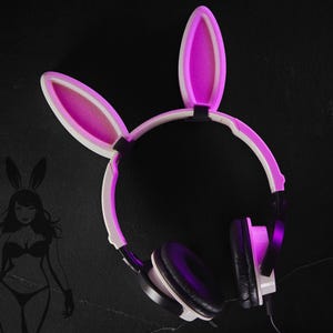 3D Printed Bunny Ear Headphone Attachments – Cute & Cosplay-Ready!