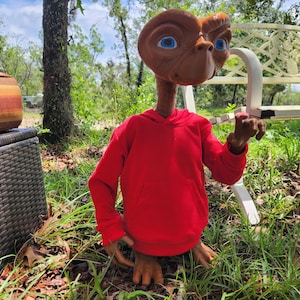 Life-Size Alien – 2ft Tall with Red Hoodie