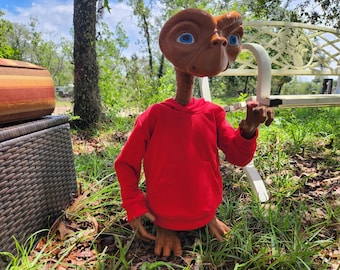 Life-Size Alien – 2ft Tall with Red Hoodie