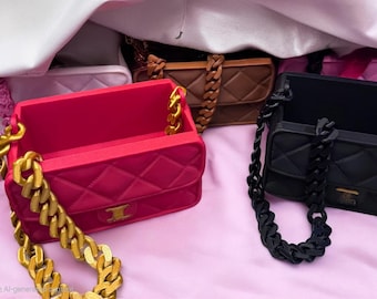 Customizable Luxury-Inspired 3D Printed Bag – Chic Storage & Gift Box