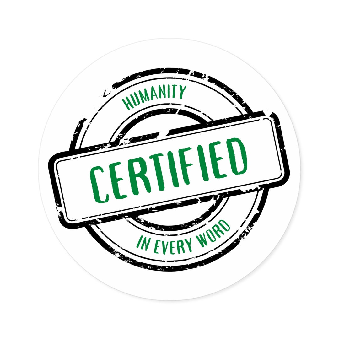 Humanity in Every Word Round Sticker - Etsy