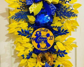 Sigma Gamma Rho Pretty Poodles jewel Wreath XXL, SRho, glamorous Sigma