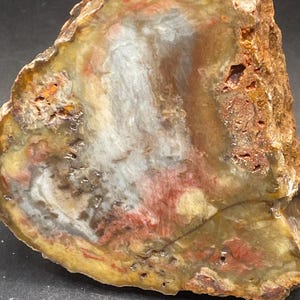 Ohio Rainbow Flint - Face Polished Specimen With Natural Exterior