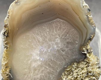 Mexican Coconut Solid Agate Geode: Polished Specimen