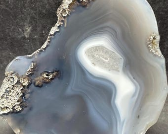 Mexican Coconut Solid Agate Geode: Polished Specimen