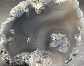 Mexican Coconut Solid Agate Geode: Polished Specimen