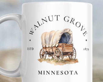 Little House on the Prairie, Laura Ingalls Wilder, Walnut Grove, Ceramic Mug, 11oz, Kitchen, Dinnerware, Gift