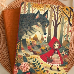 Little Red Riding Hood Hardcover Journal Matte, Notebook Diary Gift Stationery Blank Pages