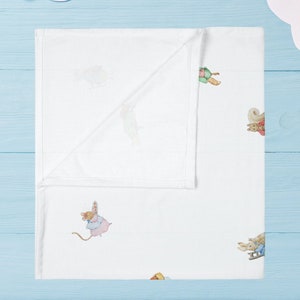 Peter Rabbit, Beatrix Potter, Characters, Baby, Swaddle Blanket