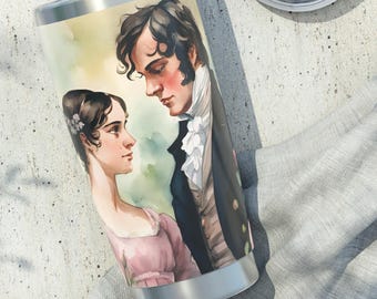 Pride and Prejudice Tumbler: Jane Austen Literary Gift, 20oz Travel Mug