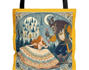 Beauty and the Beast-draagtas: sprookjesboektas