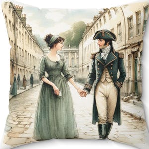 Jane Austen Pillow, Literary Home Decor, Regency Quote Cushion, Persuasion Gift, Spun Square Pillow, Cushion, Anne Elliot, Wentworth
