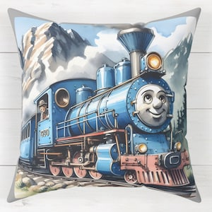 Kleine Lok als Dekokissen Kissen Dekor