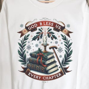 Christmas Carol Crewneck Sweatshirt, Cozy Charles Dickens Apparel, Literary Holiday Sweater, Bookish Comfort Wear, Unisex Sweatshirt