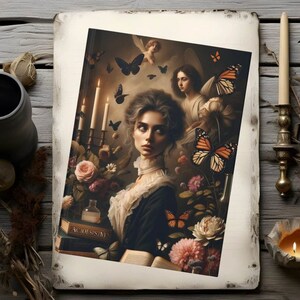 Dark Academia Hardcover Journal: Gothic Butterfly Diary