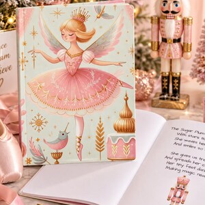 Sugar Plum Fairy Journal, Nutcracker Ballet Notebook, Ballerina Christmas Gift, Dance Recital Gift, Softcover Notebook, Ballet Lover Gift