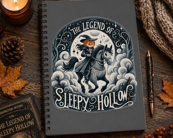 Legend of Sleepy Hollow Spiral Notebook: Halloween Writing Journal